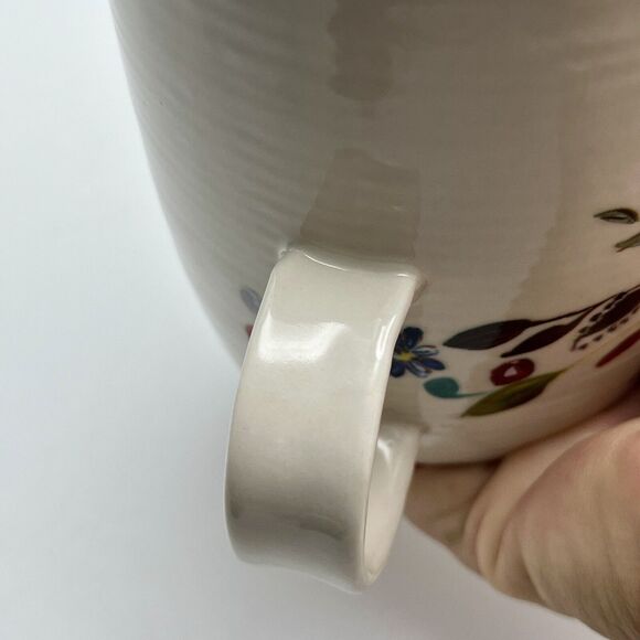 Anthropologie Starla Halfmann Letter C Floral Mug Cup Coffee Tea Petal Palette - Picture 9 of 12